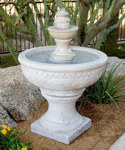 GFRC Two-Tiered Sonoma Fountain