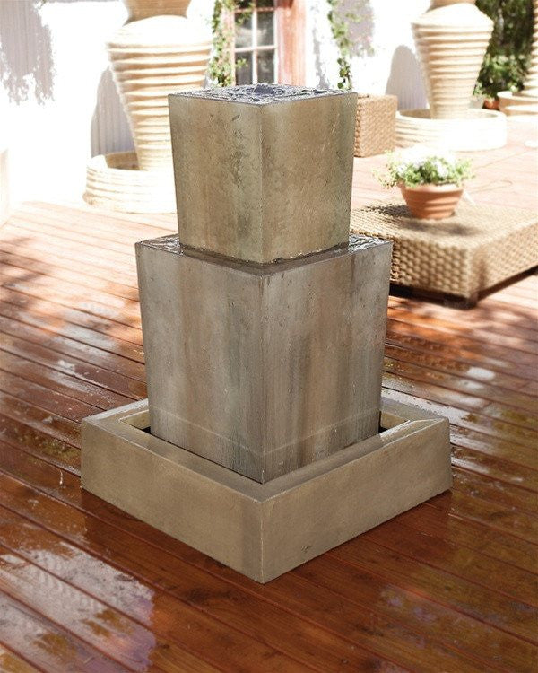 Double Obtuse Garden Water Fountain