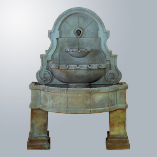 Liguria Wall Fountain with Legs