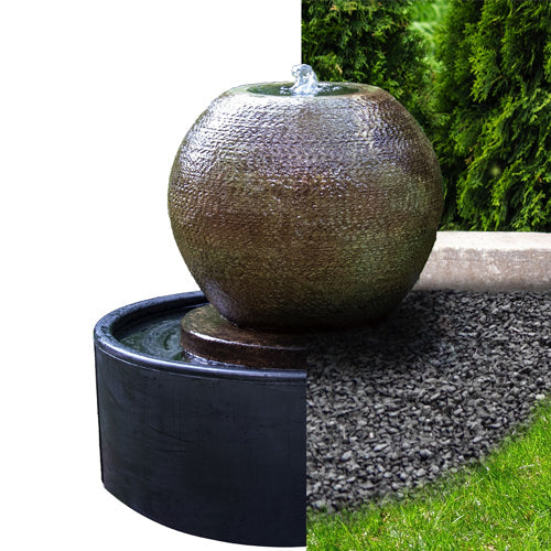 garden fountain stone cascade