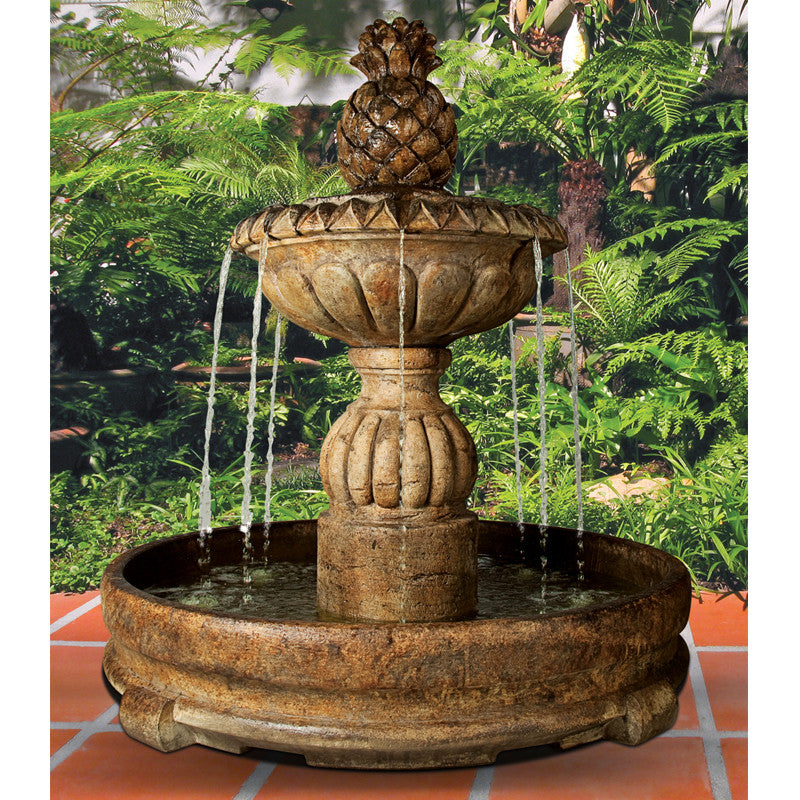 garden fountain stone cascade