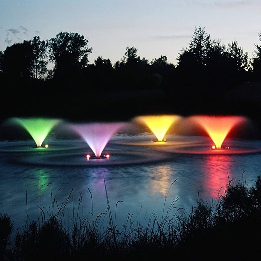 RGB LED lights for Kasco Marine fountains and aerators