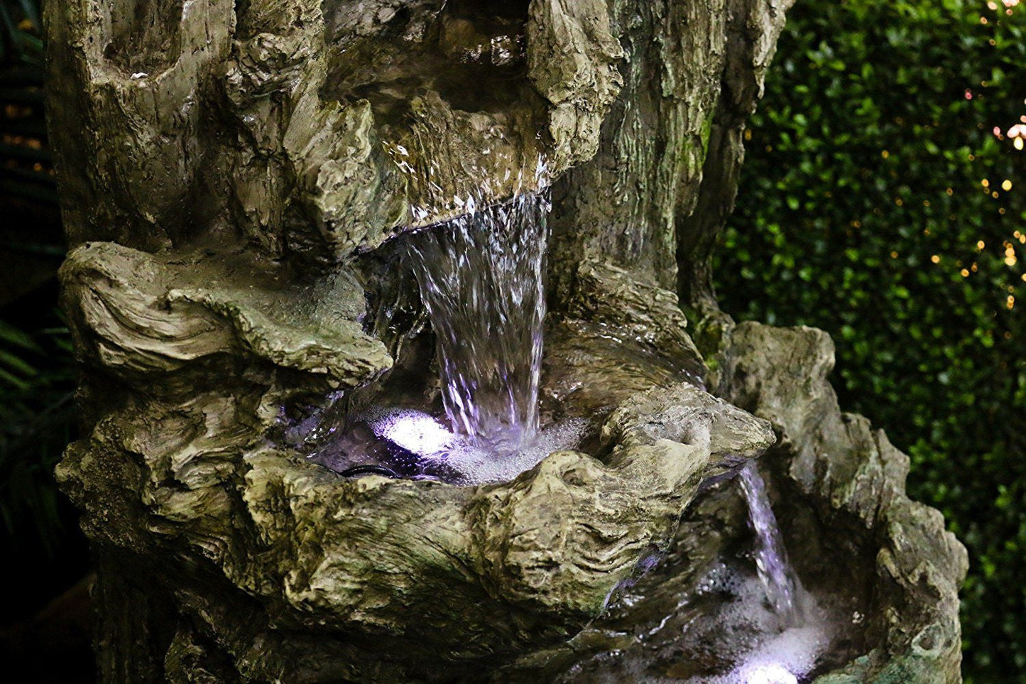 Tiering Rainforest Fountain With LED Lights