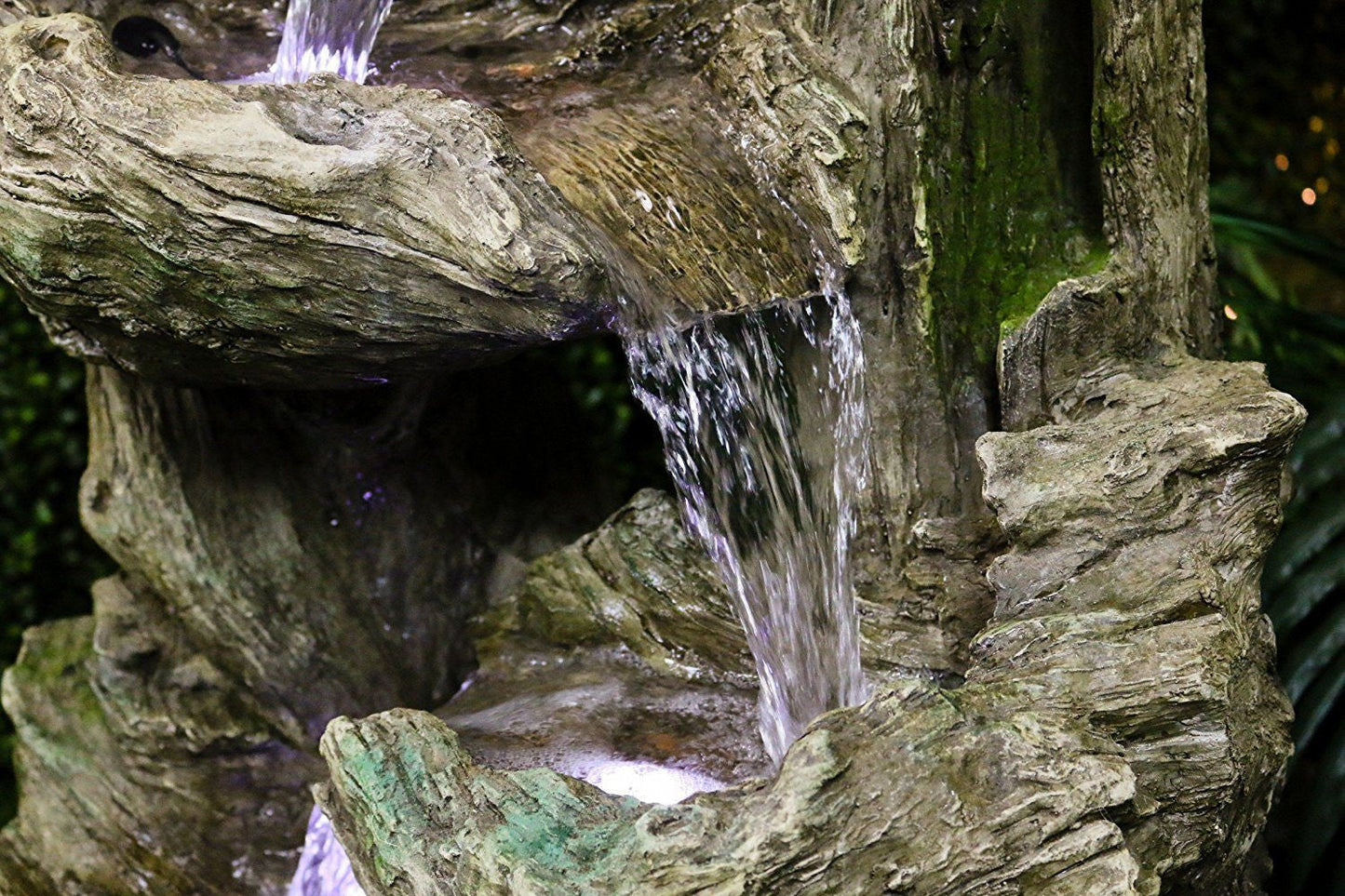 Tiering Rainforest Fountain With LED Lights