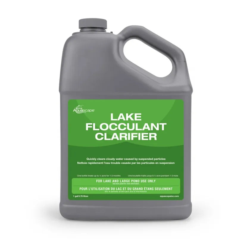 1-gallon bottle of Lake Flocculant Clarifier.
