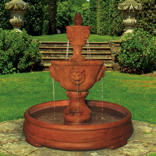 Medium Two-Tier Leonesco Fountain in Grando Pool