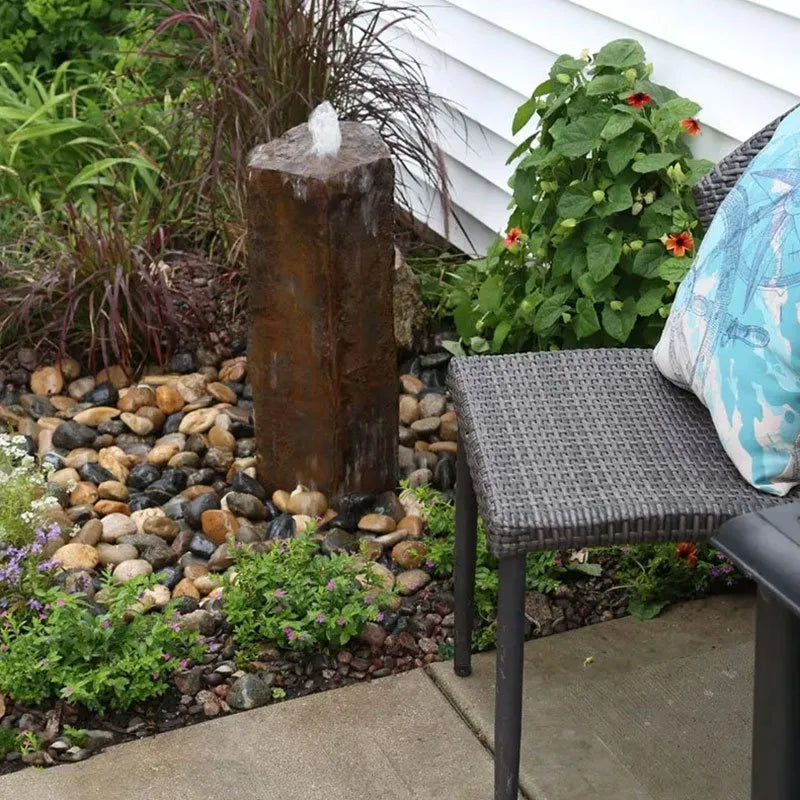 24-inch tall faux basalt column fountain kit