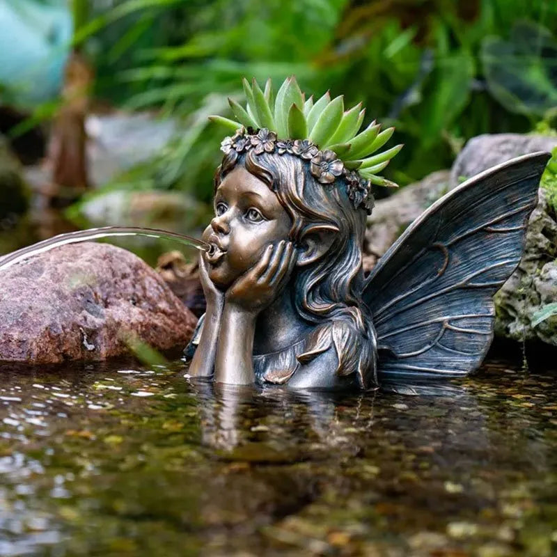 Fairy Planter Spitter fountain ornament