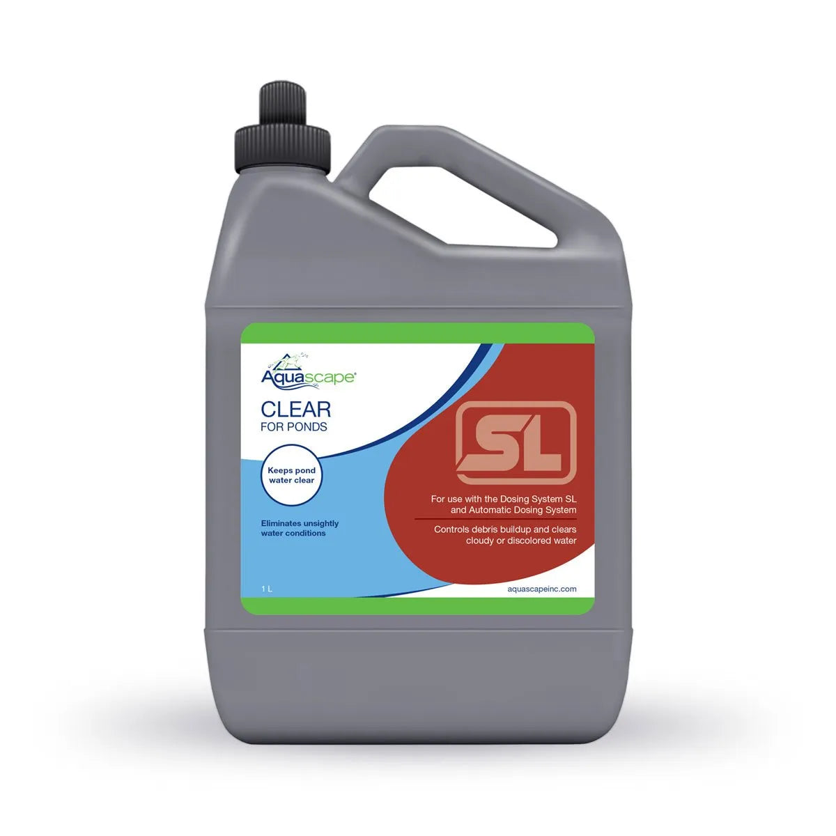 1L bottle of Clear for Ponds SL.