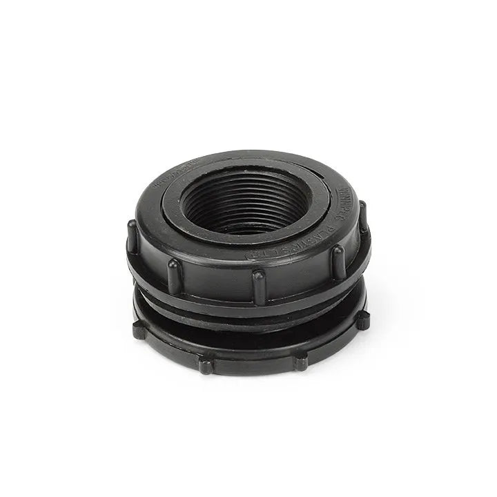 Black Poly Bulkhead Fitting 1-1/2 inch
