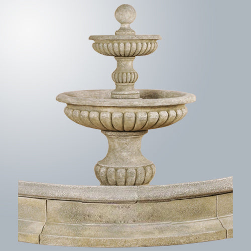 Two-tier outdoor fountain for pond, Acqua Sparta model.
