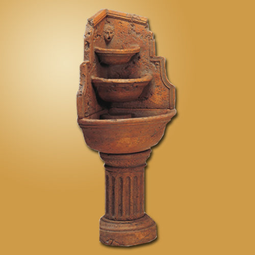 Acropolis Corner Outdoor Water Fountain, close-up view