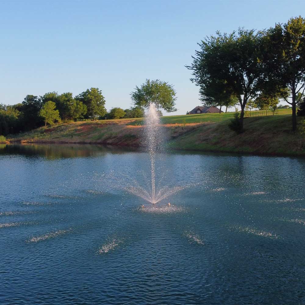 Pond Select Classic Series 1 HP Pond Fountain with 5 Spray Patterns, 115V