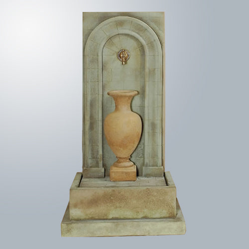 Tall Etruria Urn Wall Fountain with Spout