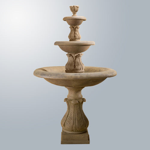Folium Three Tier Fountain with short spacers