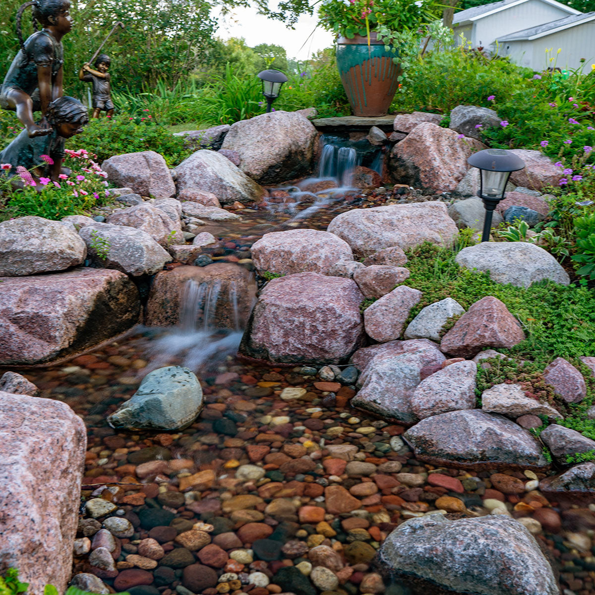 Medium Pondless Waterfall Kit with 16-foot stream