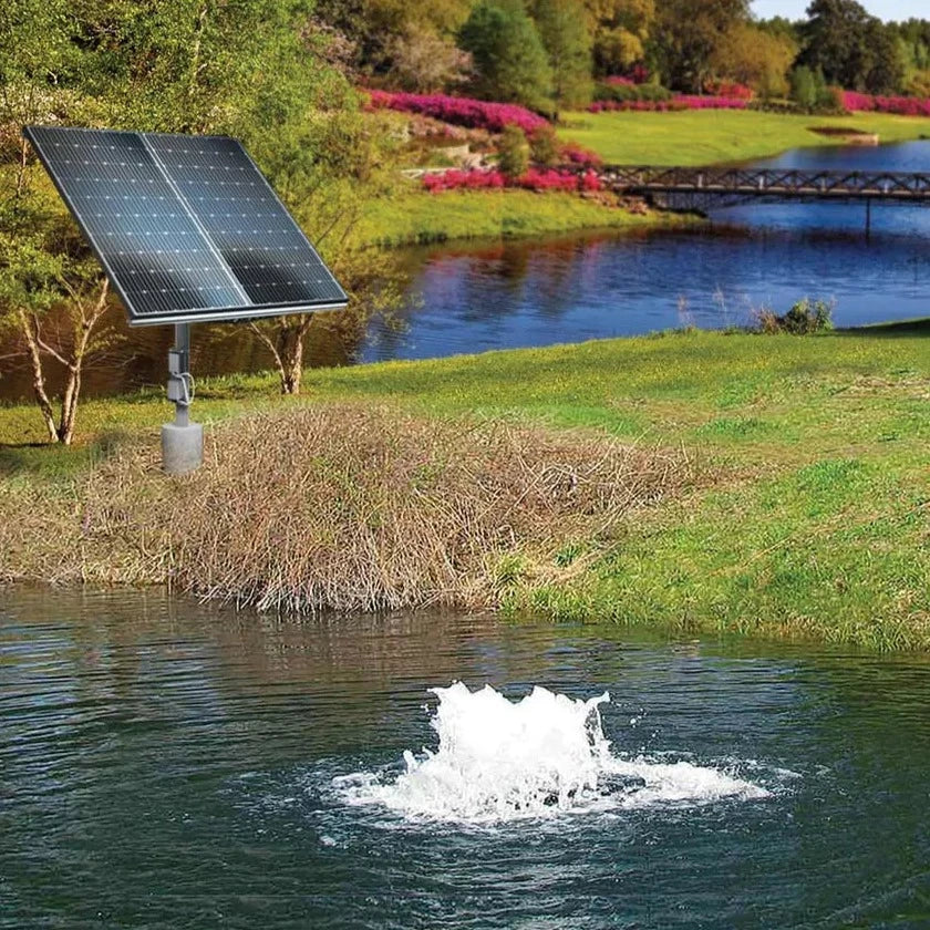 Scott Aerator Boilermaker Solar Pond Aerator with 2 solar panels