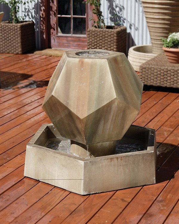 Twelve-sided garden water fountain