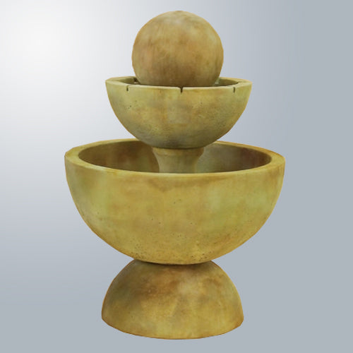 Tondo Two Tier Fountain with Spillways