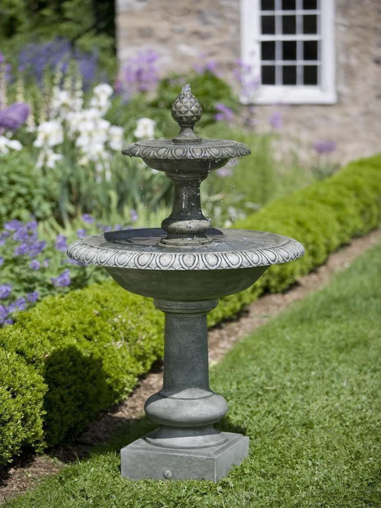 Williamsburg Pineapple 2-Tier Garden Water Fountain