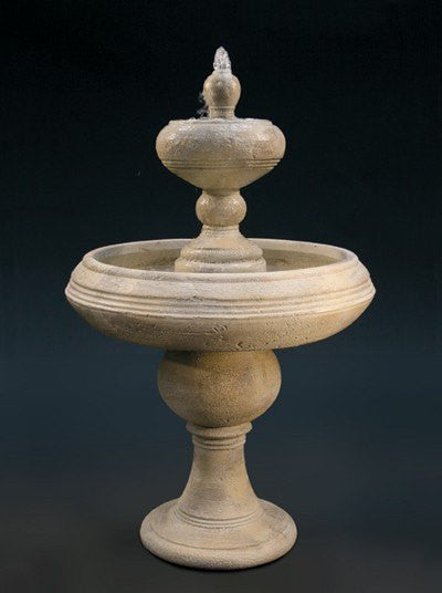 Barcelona Two-Tier Outdoor Fountain - Tall